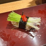 築地 男前鮓 - 芽ねぎ