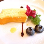 TAKASHI - <'14/10/24撮影>パスタランチ 1200円 のチーズケーキ