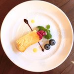 TAKASHI - <'14/10/24撮影>パスタランチ 1200円 のチーズケーキ