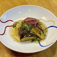 佐とう - 皿物/ 黒毛和牛野菜の餡