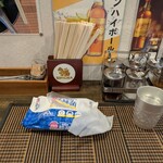 タイ料理レストラン ピントー - ・除菌シート、クルワンプルーン装備