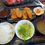 焼肉はちや - 日替わりランチ880円　今日はチキンカツ