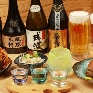 【沖縄由来のアルコールが揃う】オリオン生ビールや泡盛はぜひ