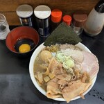 一条流がんこ総本家分家四谷荒木町 - 真鱈の白子10kgの100SPラーメン・つけ玉・味玉