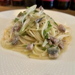 SOLIMONE - 秋刀魚長ネギのアーリオオーリオ2,480円