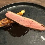 灯 - 滝川産鴨胸肉のステーキと焼き茄子のグリル
