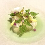 灯 - 真鯛とシャインマスカットのカルパッチョ