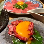 焼肉台所家 - 牛ユッケ刺し　