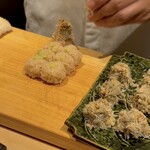 野毛みかん - 毛蟹の握り