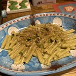 シチリア料理トラットリア アリア - ピスタチオのパスタ