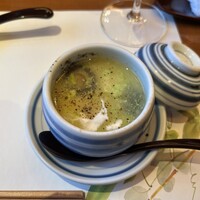 梅の花 横浜スカイビル店 - 茶碗蒸し　枝豆あんかけ
