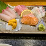 四季の味処　髭ダルマ 姪浜駅前店 - 定食の刺身