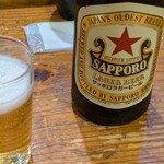 四季の味処　髭ダルマ - 中瓶ビール（サッポロ）