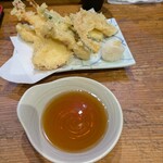 四季の味処　髭ダルマ - 定食の天ぷら