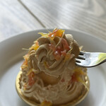 喫茶室 山脈 - キャラメルと柑橘のモンブラン