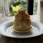 喫茶室 山脈 - キャラメルと柑橘のモンブラン