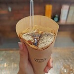 クレープ喫茶 えんどう 南田辺店 - 黒糖カラメルとほうじ茶クリーム