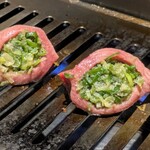 焼肉 うちだ 池田石橋本店 - 元祖 厚切りネギ包みタン