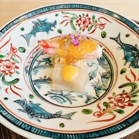 赤坂 渡なべ - 北海道の毛蟹土佐酢　酢味噌