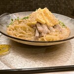 鶏soba 座銀 - ゴマダレ冷やし中華　1,200円(税込)  ※横からも