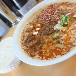 甲州屋別邸 - 白胡麻担々麺（辛さ５・しびれ５）＆ライス