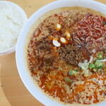 甲州屋別邸 - 白胡麻担々麺（辛さ５・しびれ５）＆ライス