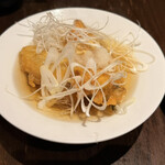 包廂居酒屋 九十九 金澤店 - 茄子と豆富の揚げ出し¥748