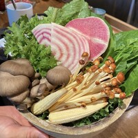 しゃぶしゃぶ KINTAN 代官山本店 - 野菜2回目