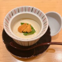 鮨 銀座おのでら 弟 本店 - さつまいも入り茶碗蒸し