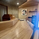 天ぷら上村 - 店内