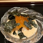 天ぷら上村 - 生イクラの出汁ごはん