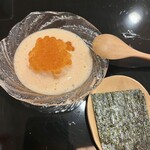 天ぷら上村 - 生イクラの出汁ごはん