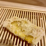 天ぷら上村 - おおものとうもろこし