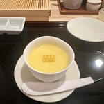 天ぷら上村 - おおものとうもろこしの擦り流し