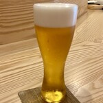 天ぷら上村 - 生ビール