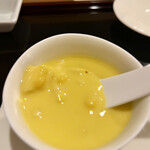 天ぷら上村 - おおものとうもろこしの擦り流し