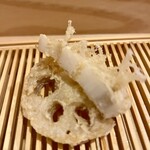 天ぷら上村 - 蓮根