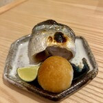 天ぷら上村 - 秋刀魚