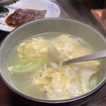 焼肉 食堂苑 - たまごスープ