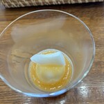 フルールド・オリーヴ カンパーニュ - メロンスープ杏仁豆腐