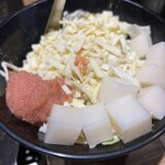 大衆居酒屋 もんじゃ酒場 だしや - 明太餅もんじゃ