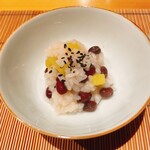 御料理 まつ山 - 小豆粥