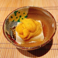 御料理 まつ山 - 塩水雲丹と胡麻豆腐