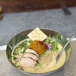 宍道湖しじみ中華蕎麦 琥珀 池袋店 - 冷製かぼちゃ蕎麦