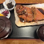 食事処 池田 - 金目鯛煮魚定食:2200円➕ごはん大盛り:100円