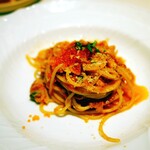 La Brianza - 妻のPrimo Piatto～魚介のトマトソース スパゲッティ