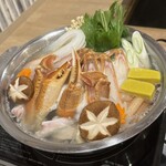 泳ぎとらふぐ活蟹料理 あじ平 - 