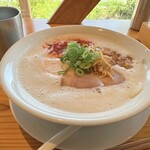 麺や句來夢 - 濃厚泡鶏白湯980円