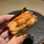 鮨 由う - 煮穴子の竜田揚げ