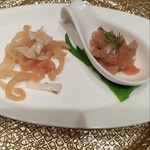 重慶飯店 麻布賓館 - 前菜二種の盛り合わせ